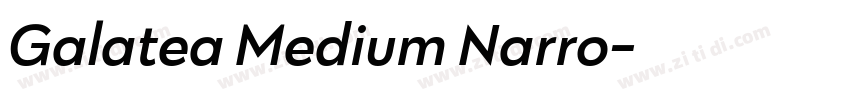 Galatea Medium Narro字体转换